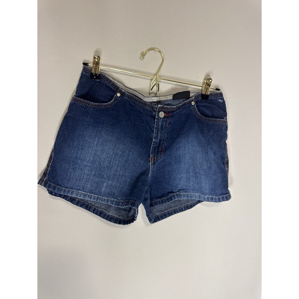 Y2K No Boundaries Women’s Blue Denim Low Rise Shorts Waist 30